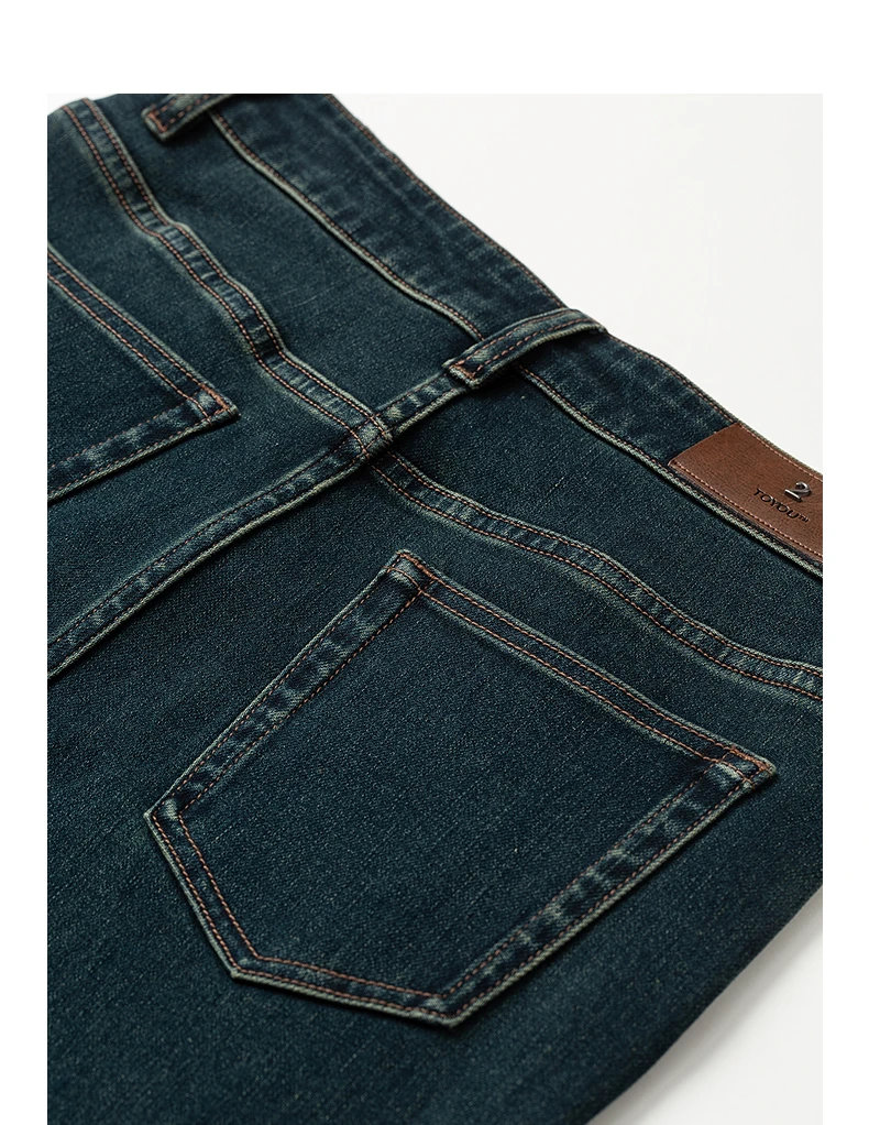 TOYOUTH Women Jeans 2025 Autumn NewAsymmetric Slim-Fit Slimming Stretch Bootcut Pants