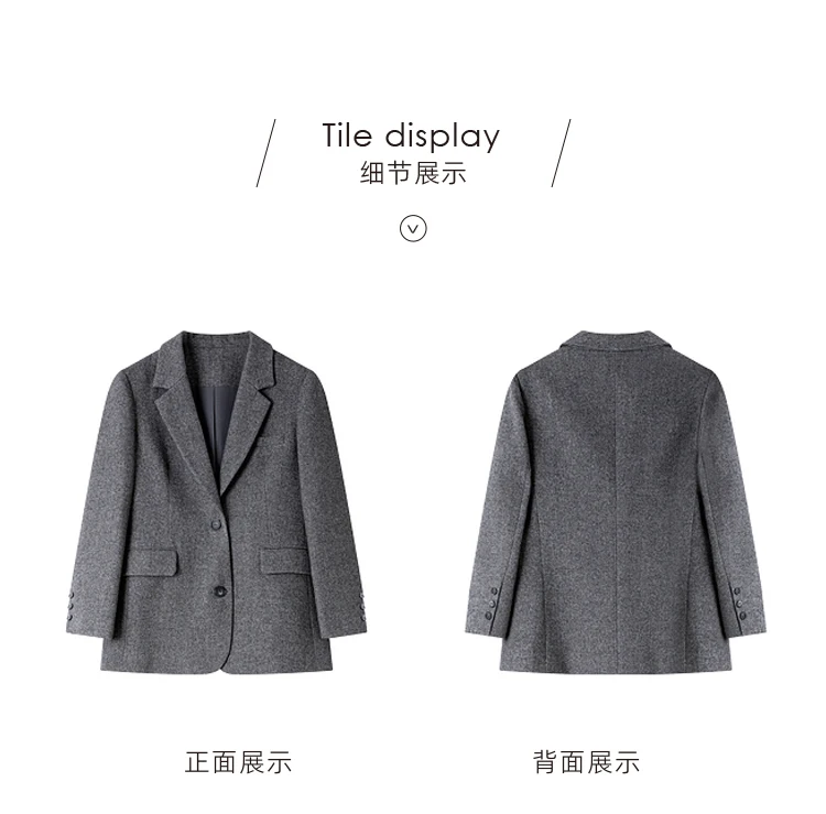 VIMLY Women's Simple 2026 Spring Business Blazer Versatile Suit V-Neck Short Jackets+Vest+Pants Commuter Elegant Pants 3pcs Set
