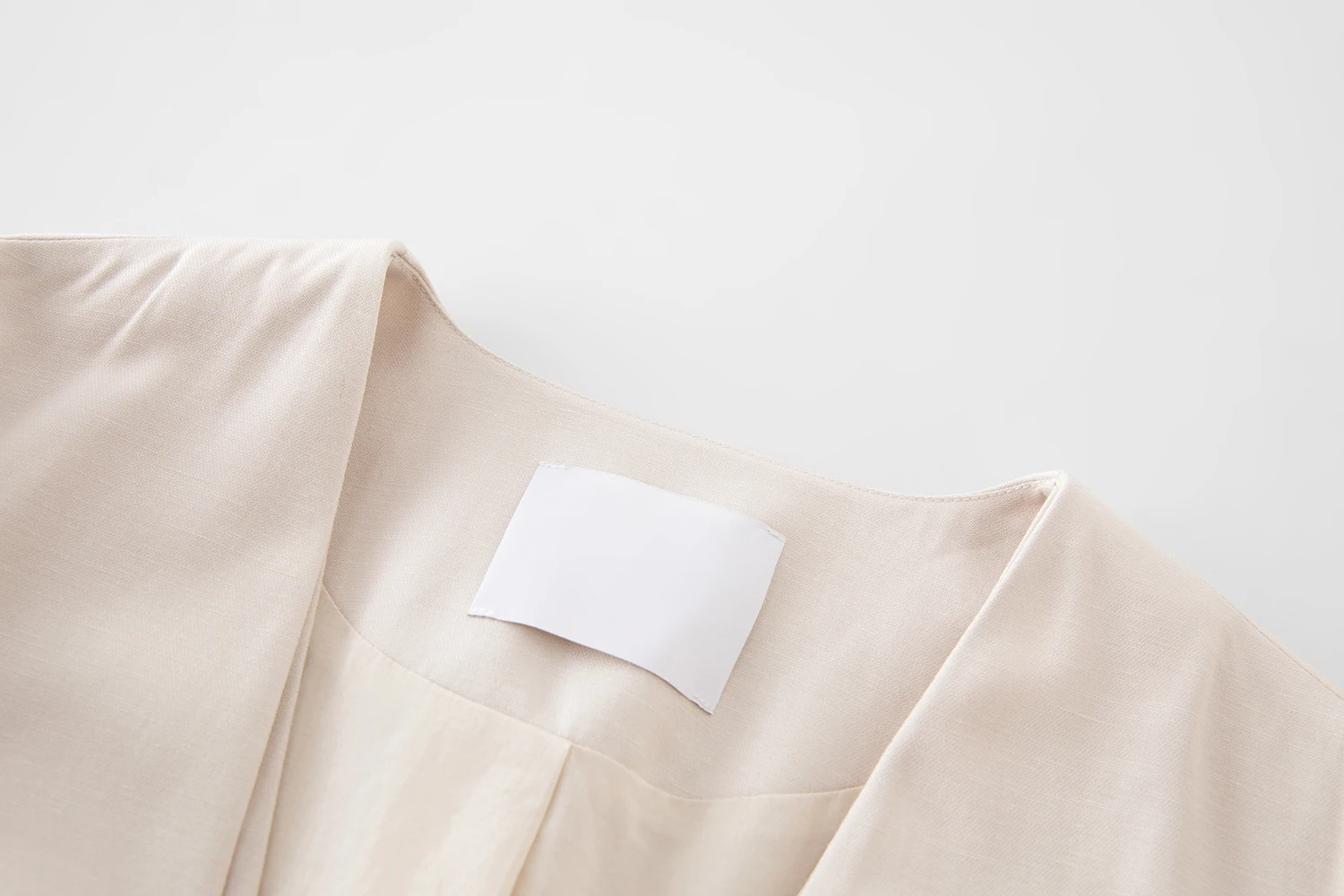 ZIQIAO Petite Size Linen Double Placket Fashion Suit Jacket for Women 2025 Spring New Design Modern Blazer 25ZQ91144