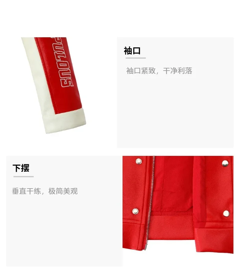 Embroidered PU Leather Racing Jacket Women Luxury Spliced Short Biker Jacket Motorcycle Outerwears Spring Autumn Women Clothes