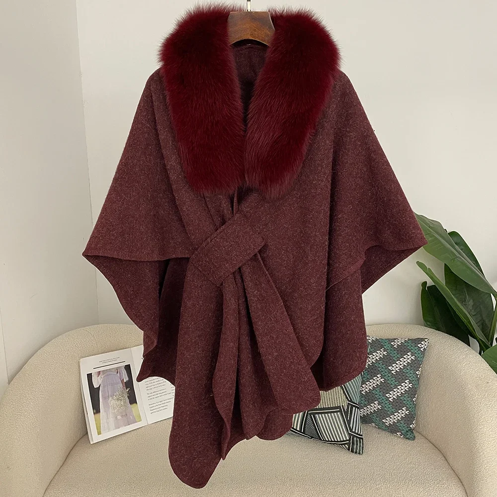 Spring Lanket Scarf Female Real Fur Coat Women Cloak Poncho Winter Warm Shawl Designer Thickening BPashmina Cape Stole Fur Coats