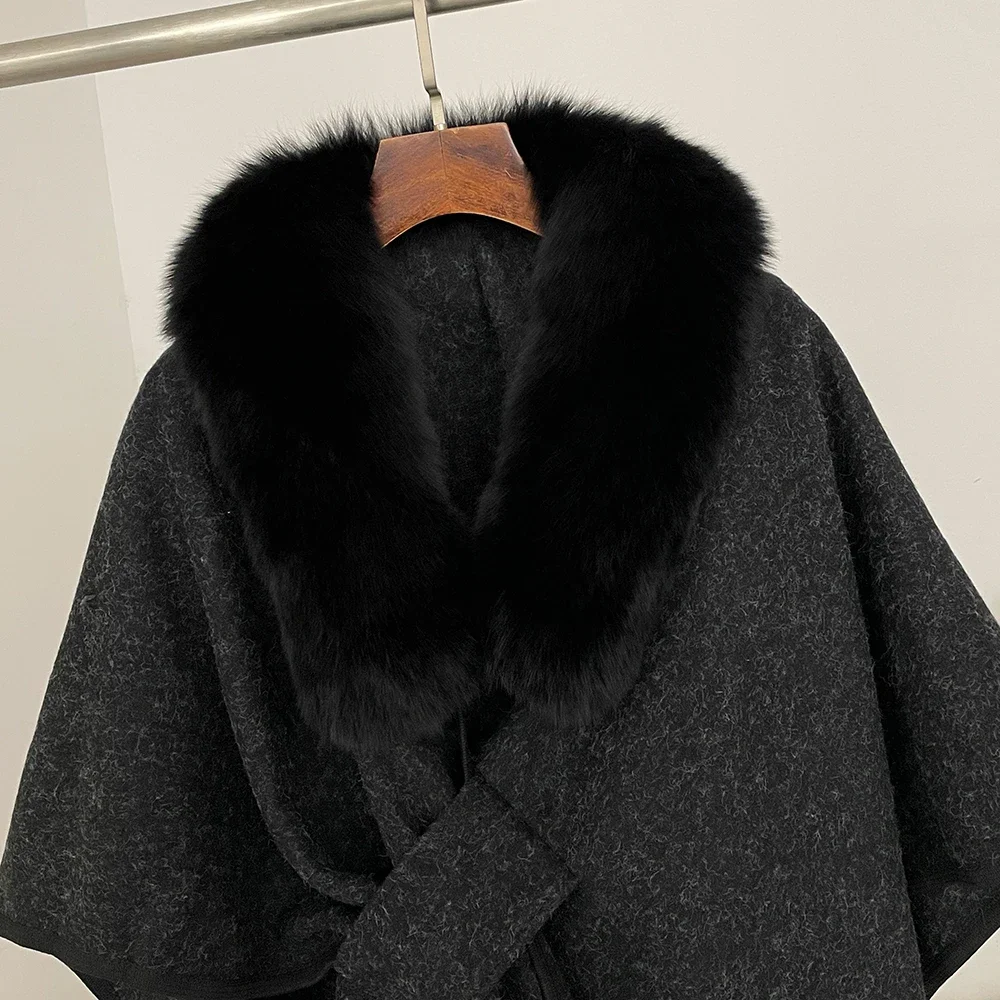 Spring Lanket Scarf Female Real Fur Coat Women Cloak Poncho Winter Warm Shawl Designer Thickening BPashmina Cape Stole Fur Coats
