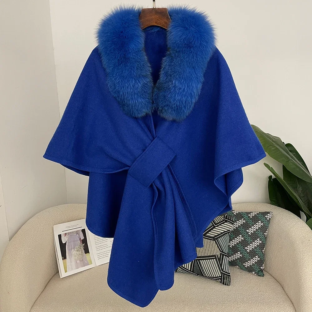Spring Lanket Scarf Female Real Fur Coat Women Cloak Poncho Winter Warm Shawl Designer Thickening BPashmina Cape Stole Fur Coats