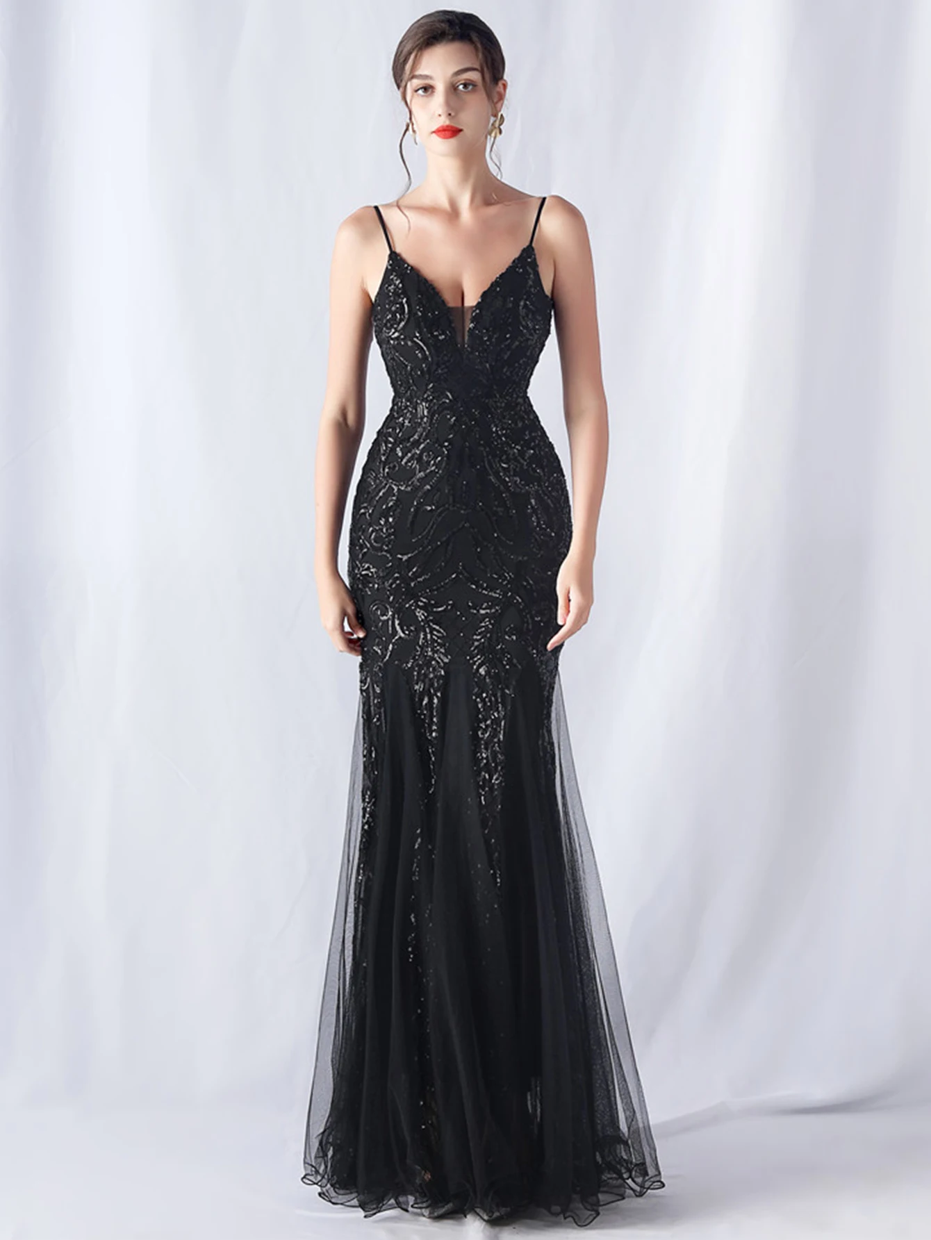 Sexy Elegant Long Wedding Evening Dresses for Women 2026 Mesh Birthday Party Dresses Woman Pink Maxi Sequin Summer Dress Vestido