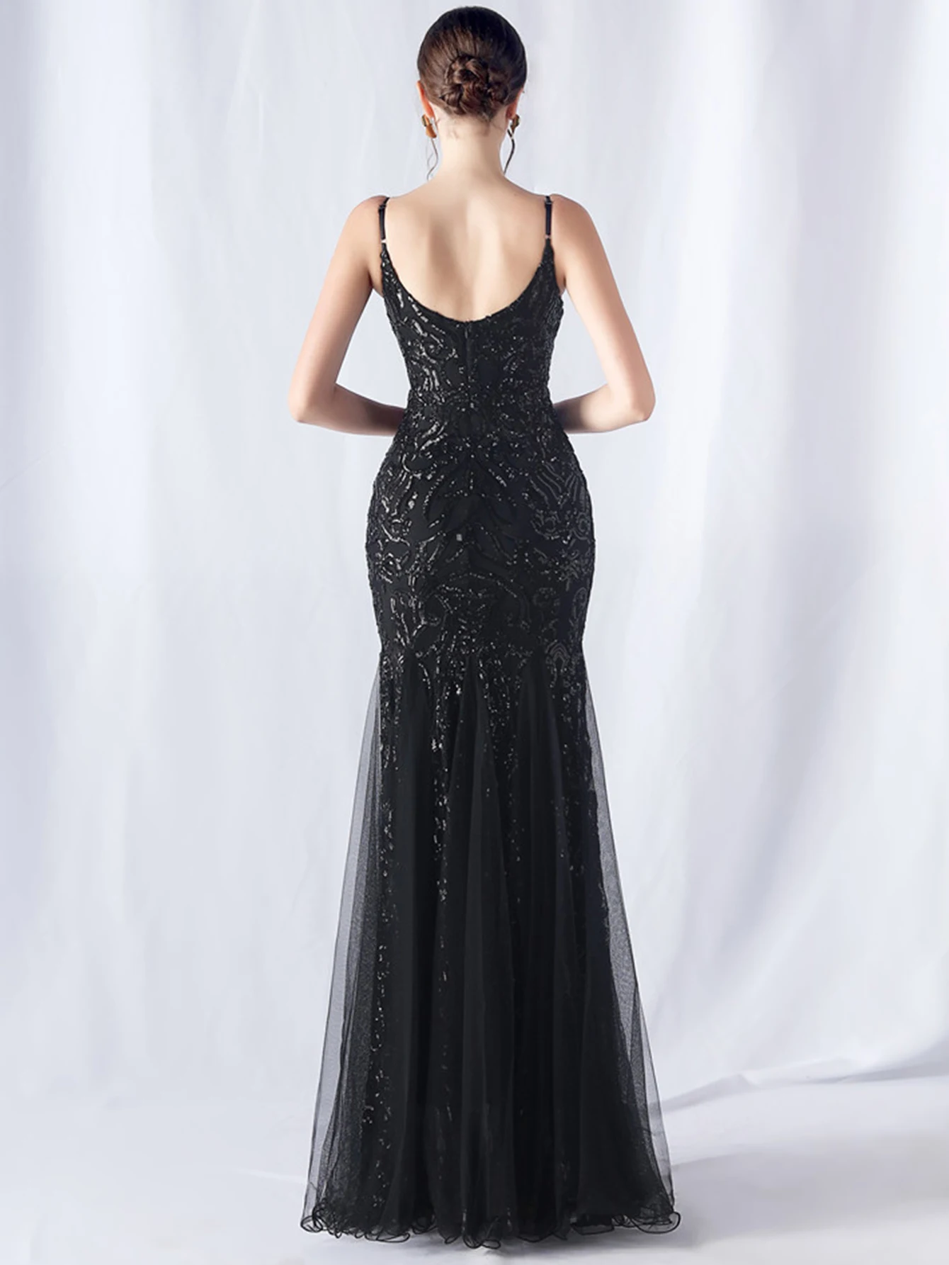 Sexy Elegant Long Wedding Evening Dresses for Women 2026 Mesh Birthday Party Dresses Woman Pink Maxi Sequin Summer Dress Vestido