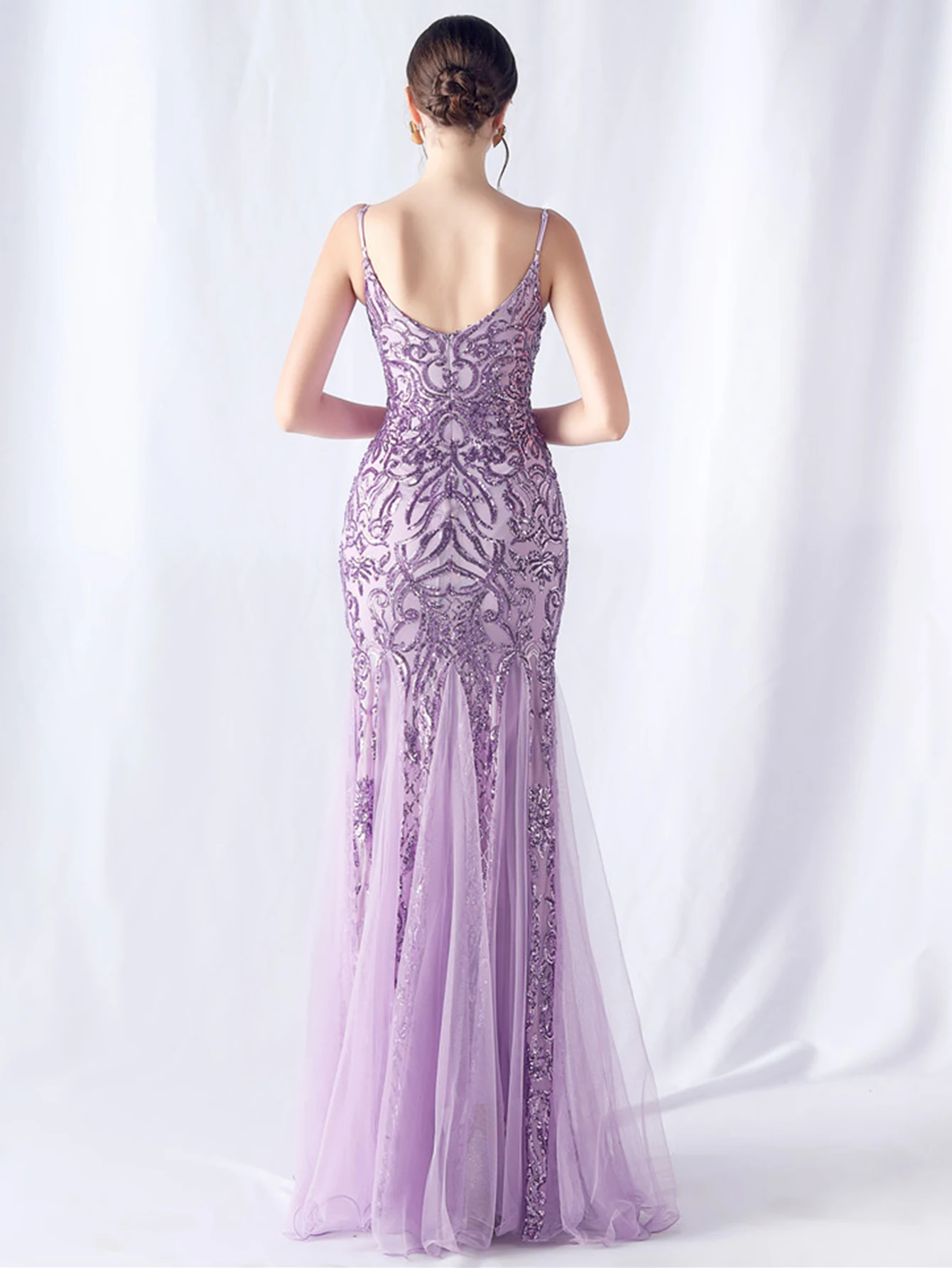 Sexy Elegant Long Wedding Evening Dresses for Women 2026 Mesh Birthday Party Dresses Woman Pink Maxi Sequin Summer Dress Vestido