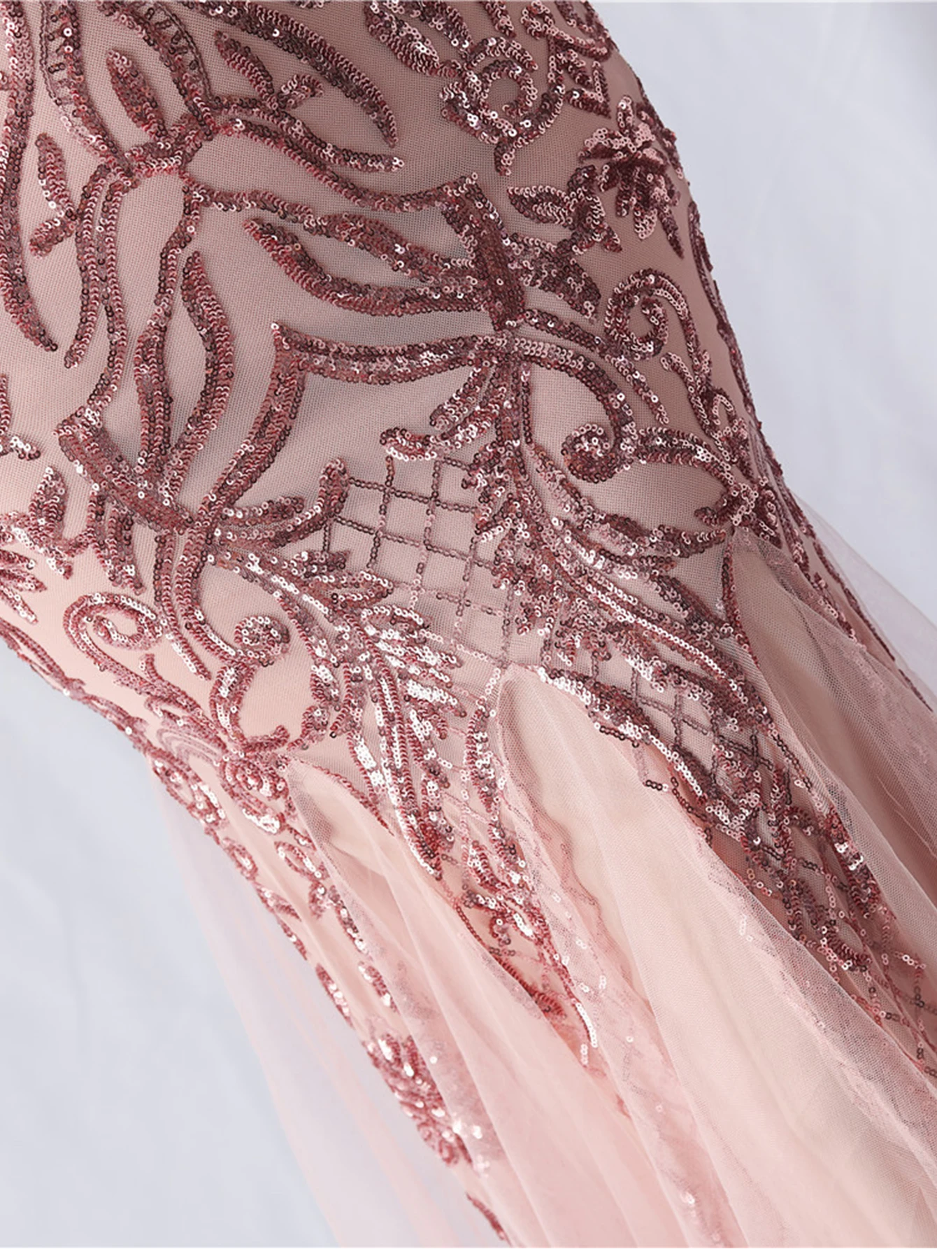 Sexy Elegant Long Wedding Evening Dresses for Women 2026 Mesh Birthday Party Dresses Woman Pink Maxi Sequin Summer Dress Vestido