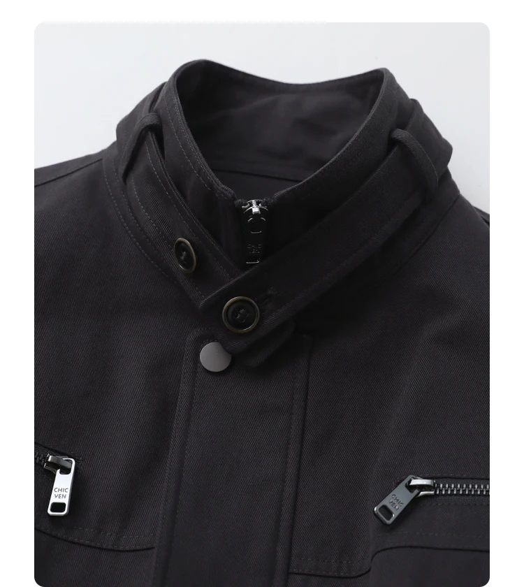 CHIC VEN Fashion Women Jackets Streetwear Casual Solid Retro Stand Up Collar Short Coat Girl Top Autumn Winter 2025