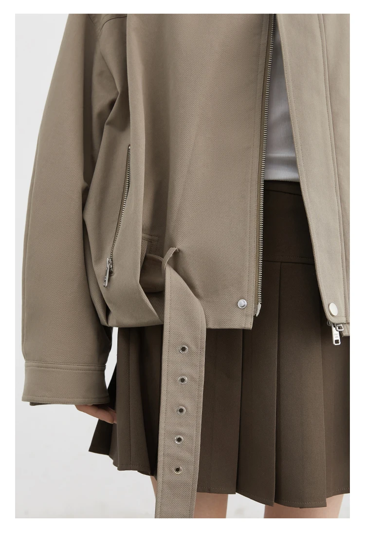 CHIC VEN Fashion Women Jackets Streetwear Casual Solid Retro Stand Up Collar Short Coat Girl Top Autumn Winter 2025