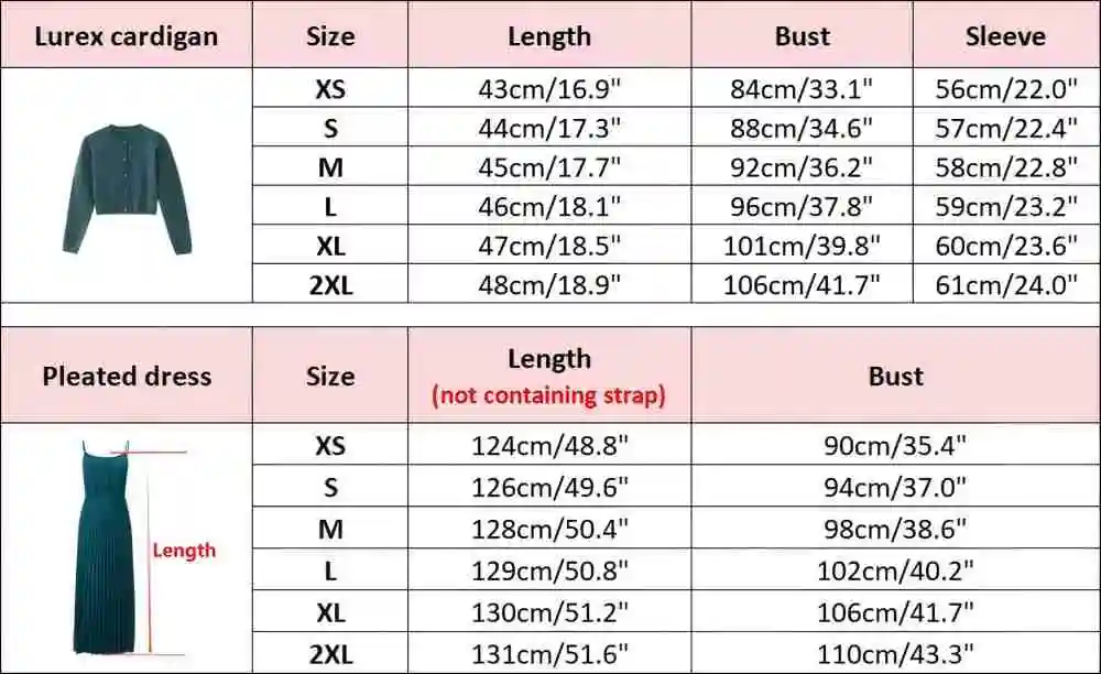 AP Women 2026 Autumn and Winter New Design Shine Cardigan and Pleated Slip Dress Elegant Lady Clothing