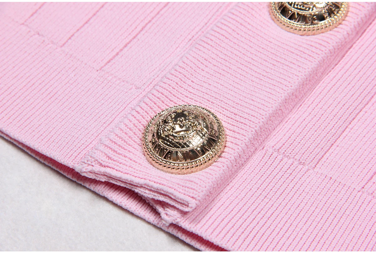 SML Black And White High-quality Fashionable Elastic Knitted Fabric Button Decoration Short Sleeved Slim Fitting Women's T-shirt