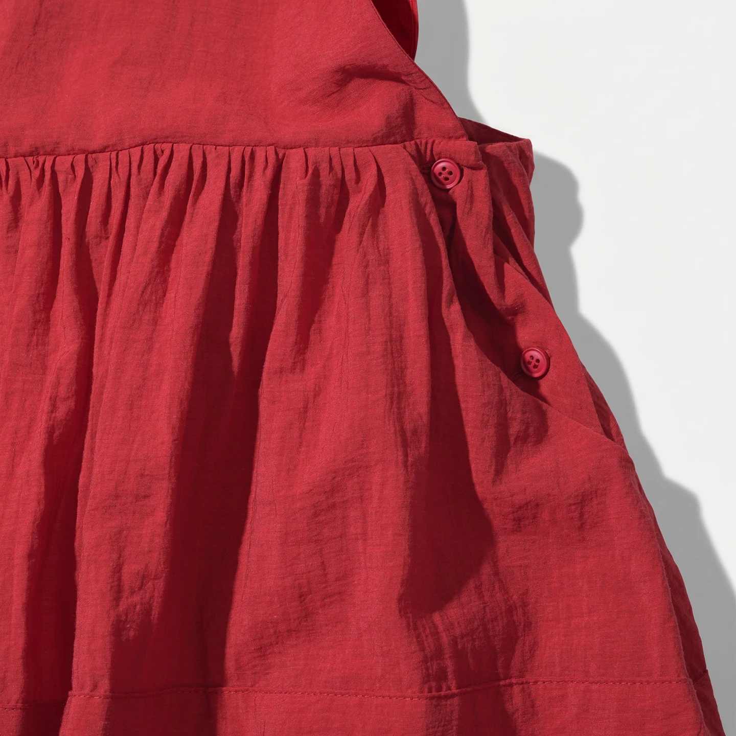 Vest casual dress for women imakokoni original summer artistic loose and versatile wave edge texture A-line skirt 265548
