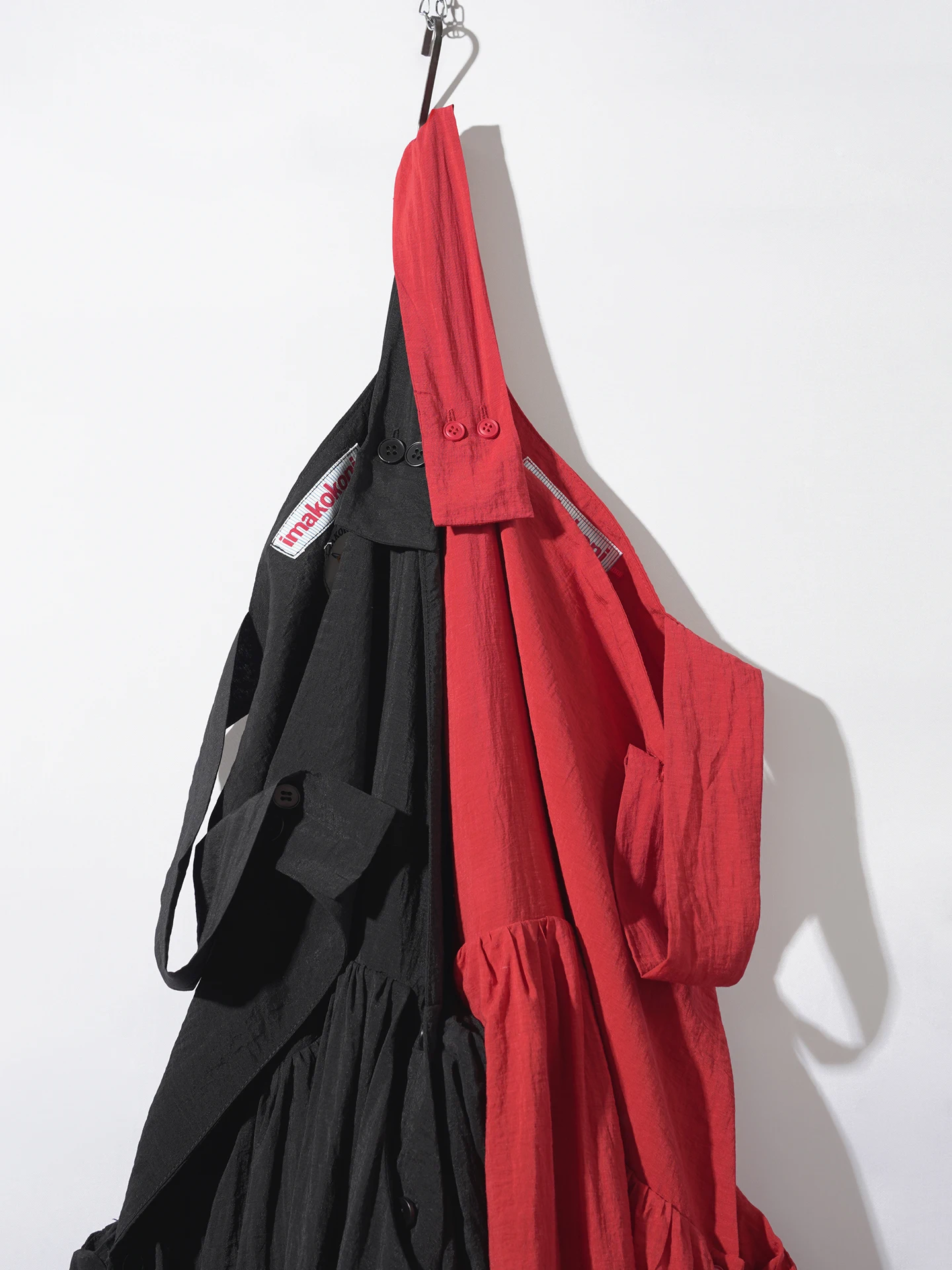 Vest casual dress for women imakokoni original summer artistic loose and versatile wave edge texture A-line skirt 265548