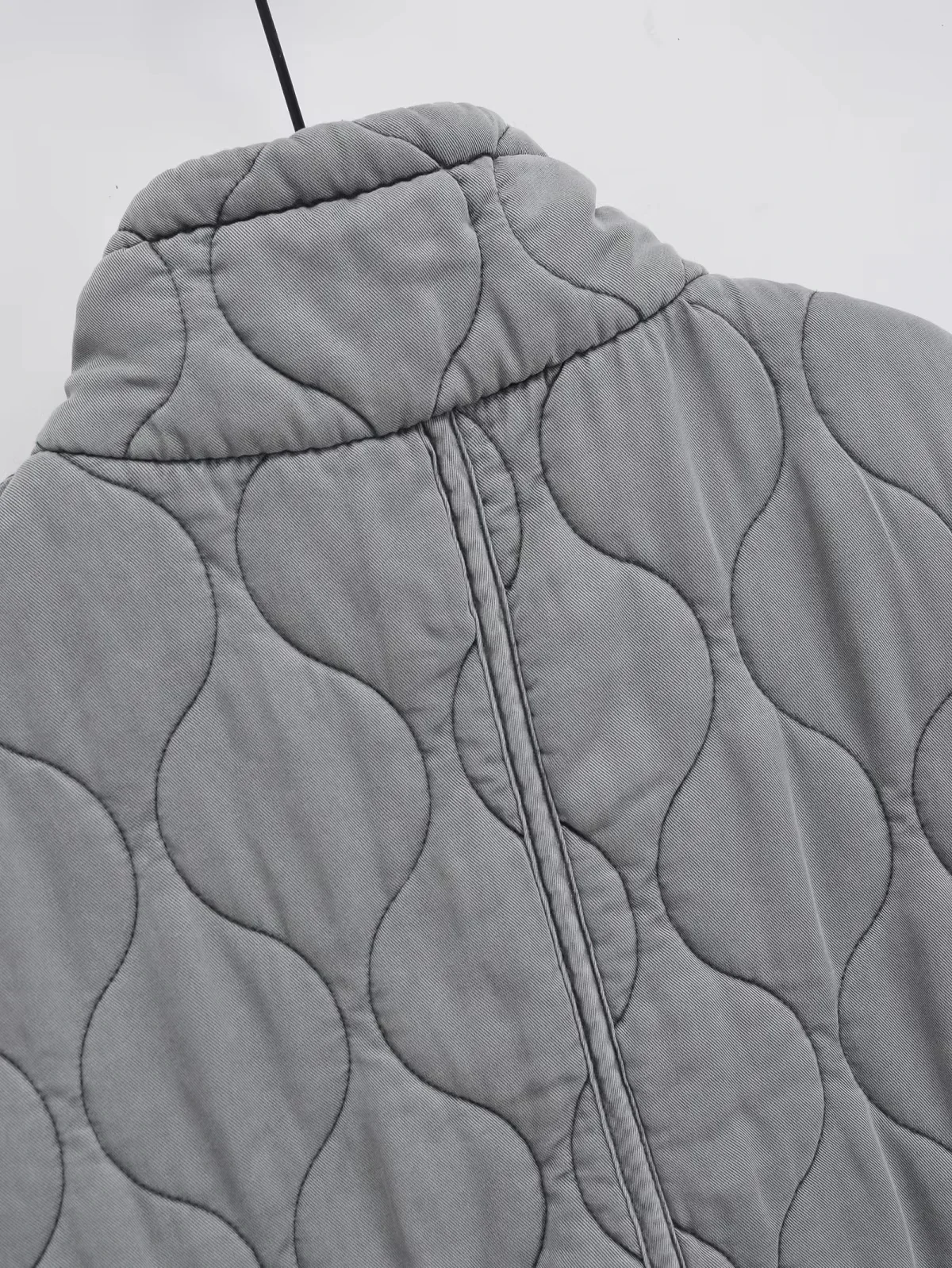 Autumn Winter Women Standing Collar Light Weight Sleeveless Cotton Coat Vest Women Pocket Decoration Tank Top