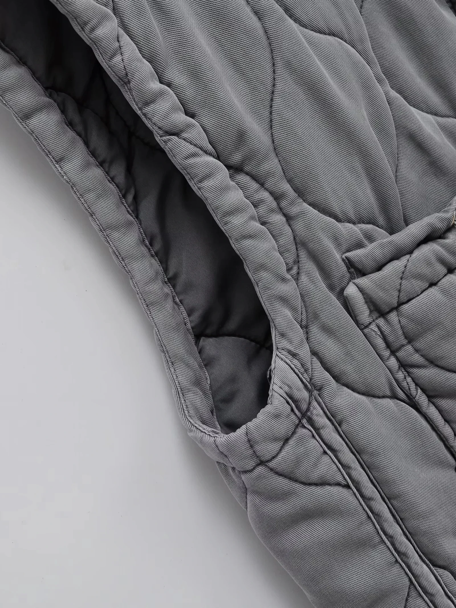 Autumn Winter Women Standing Collar Light Weight Sleeveless Cotton Coat Vest Women Pocket Decoration Tank Top