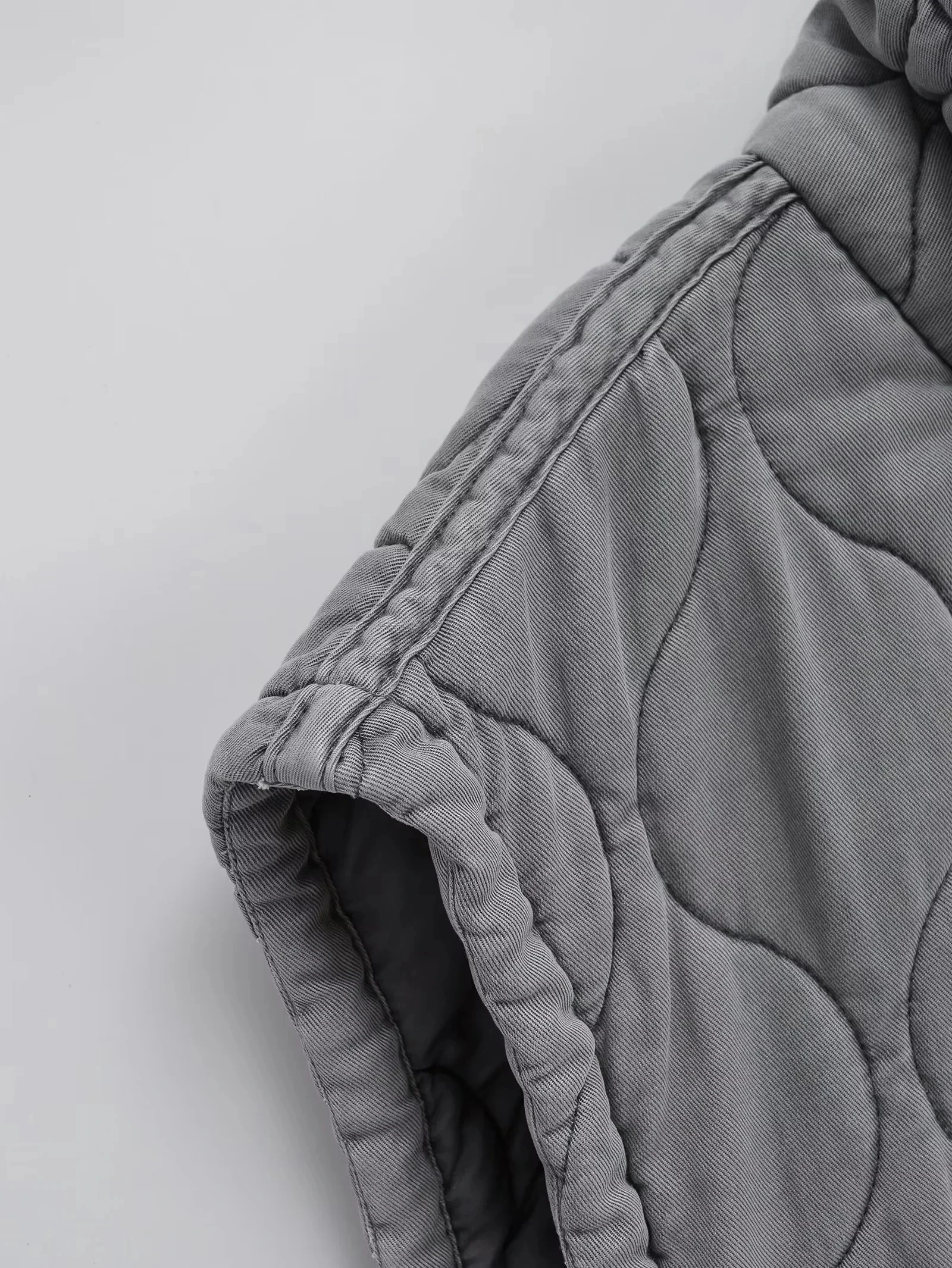 Autumn Winter Women Standing Collar Light Weight Sleeveless Cotton Coat Vest Women Pocket Decoration Tank Top