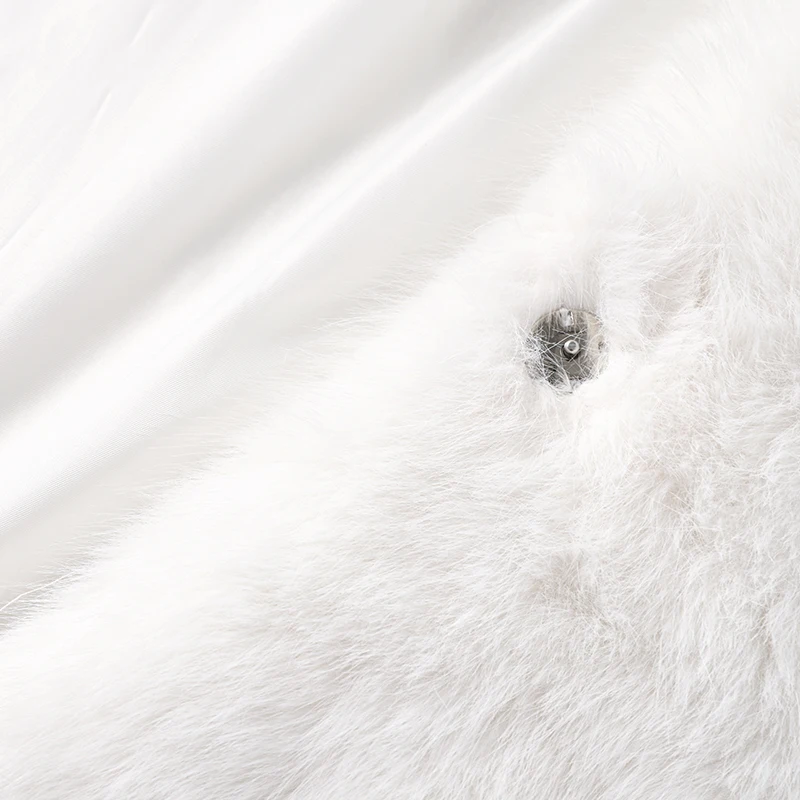 Neo Mint Women Winter 2024 High Quality Luxury Faux Fur Coat Thicken Warm Overcoat Outerwear Hot Girls Solid Long Fox Fur Jacket