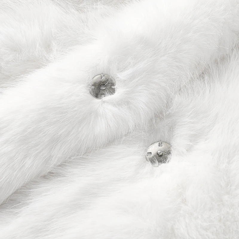 Neo Mint Women Winter 2024 High Quality Luxury Faux Fur Coat Thicken Warm Overcoat Outerwear Hot Girls Solid Long Fox Fur Jacket