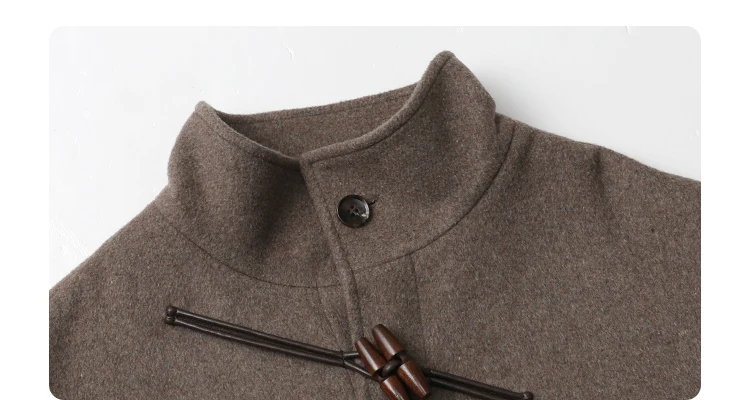 CHIC VEN Women Long Woolen Coats Single Breasted Loose Stand Collar Cow Horn Buttoned Office Ladies Overcoat Autumn Winter 2026