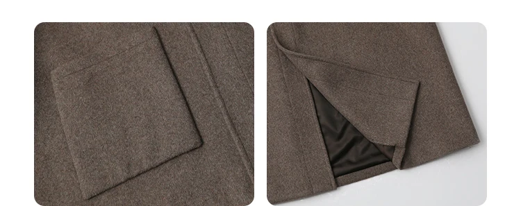 CHIC VEN Women Long Woolen Coats Single Breasted Loose Stand Collar Cow Horn Buttoned Office Ladies Overcoat Autumn Winter 2026