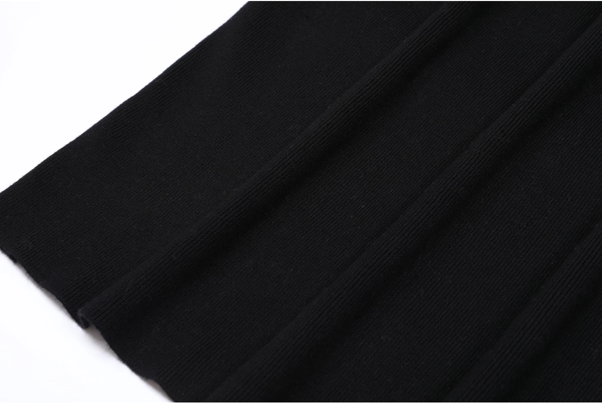 High Quality Spring And Autumn New Style Bright Silk Nail Bead Bow Belt Top Knitted Cardigan+half Skirt Slim Fit Women's Set