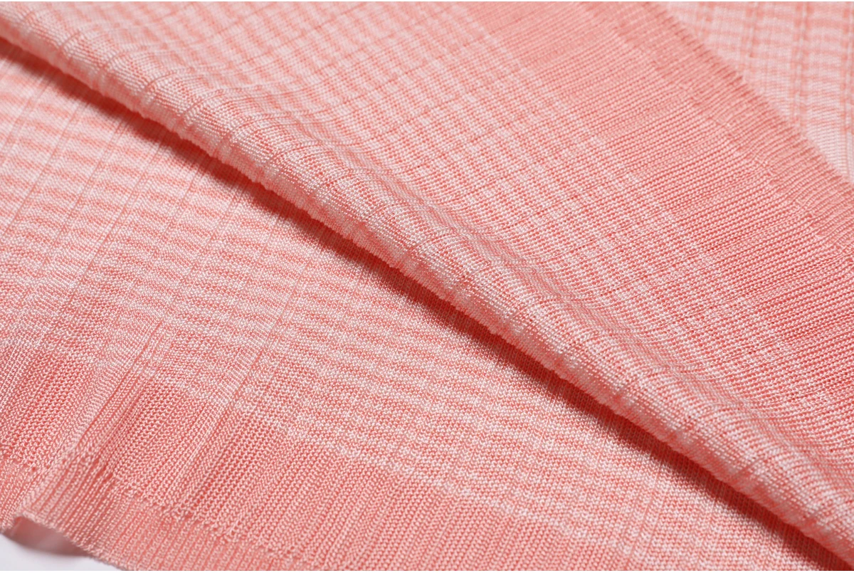 High Quality Spring And Autumn New Fashion Knitted Elastic Stripe Gradient Women's Cardigan+sleeveless Dress Women's Set