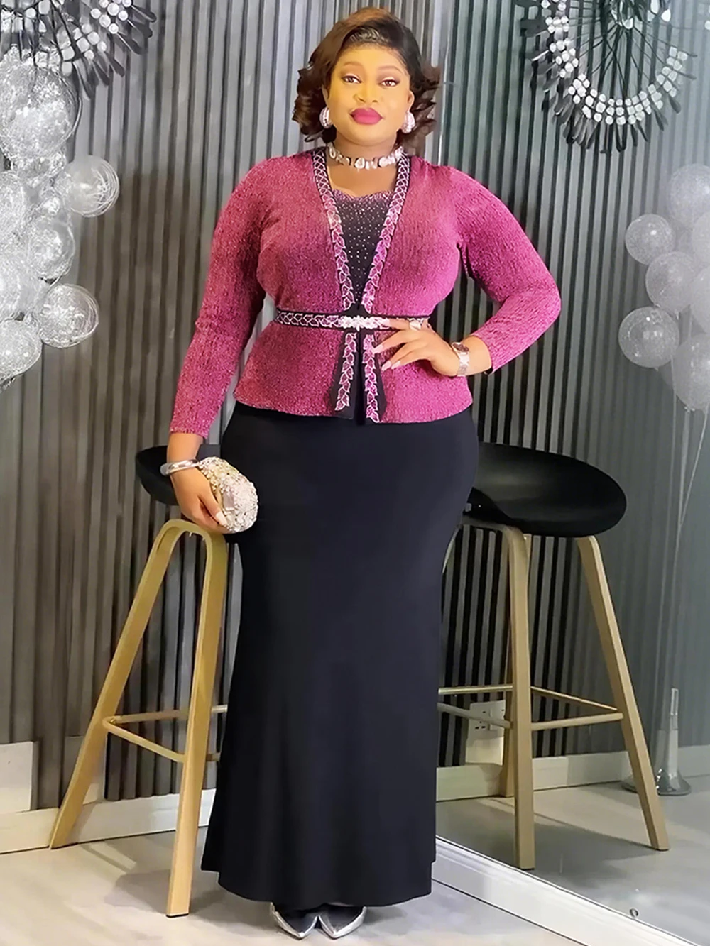 2026 Spring Long Dresses For Women Party Evening Gown African Dashiki Diamond Mermaid Maxi Robe Dubai Turkey Kaftan Clothing