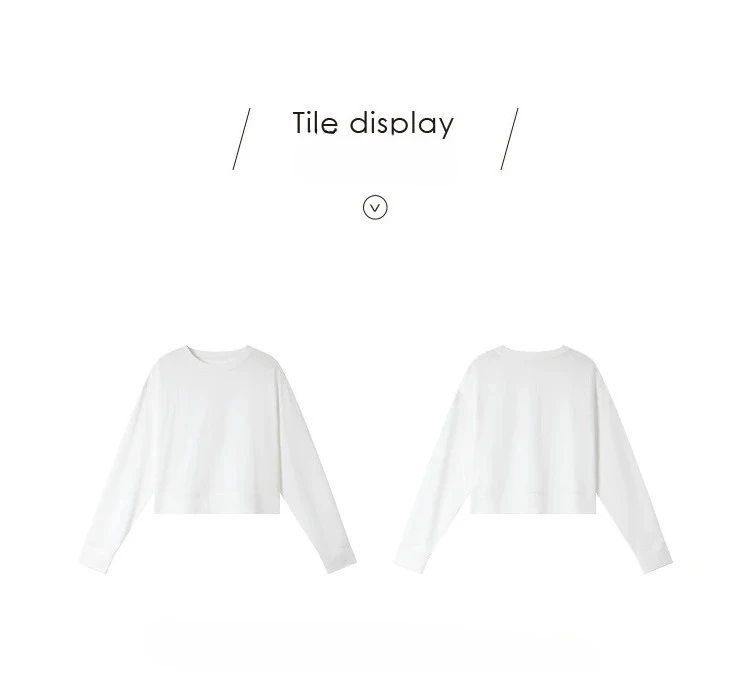 VIMLY Women's Cotton White Tees 2026 Spring Round Neck Pullover Long Sleeve T-shirt Casual Loose Tops for Woman Clothes A0712