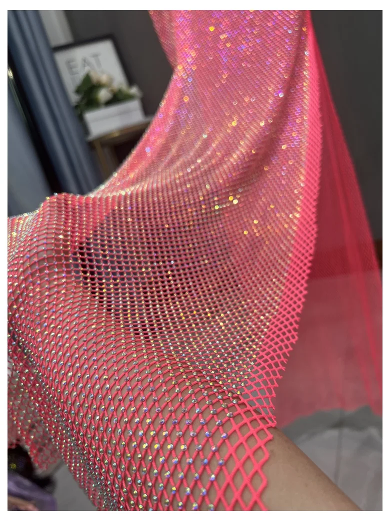Club Apparel Sexy Rhinestone Dresses Long Sleeve Extra Diamond Dress