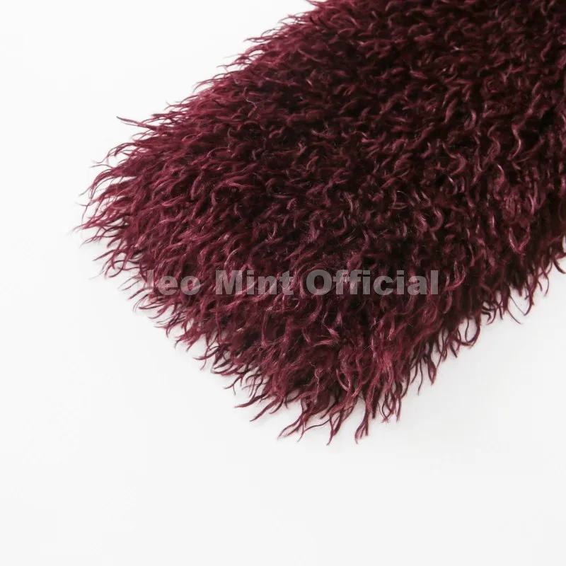 Neo Mint 2025 Winter Lulicore Fashion Brown Faux Fur Coat Women Chic Autumn Warm Fluffy Sheep Fur Jacket Big Fur Collar Overcoat