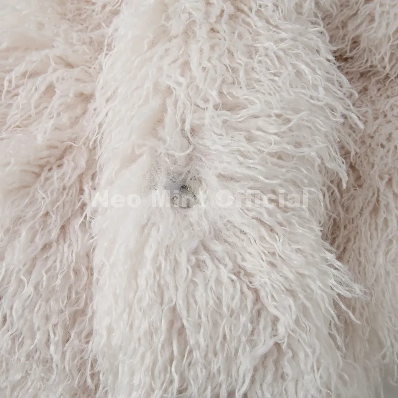 Neo Mint 2025 Winter Lulicore Fashion Brown Faux Fur Coat Women Chic Autumn Warm Fluffy Sheep Fur Jacket Big Fur Collar Overcoat