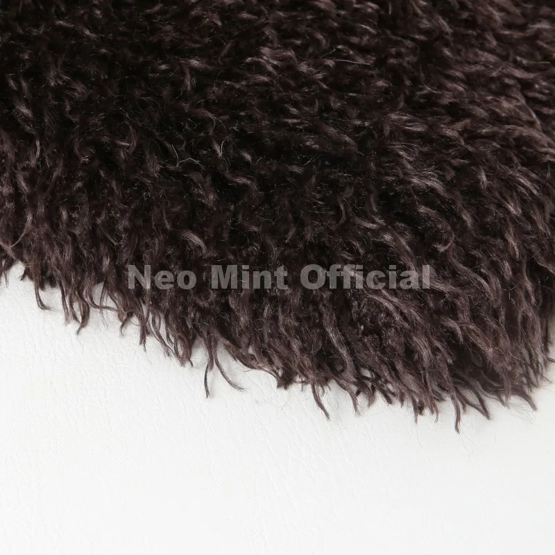 Neo Mint 2025 Winter Lulicore Fashion Brown Faux Fur Coat Women Chic Autumn Warm Fluffy Sheep Fur Jacket Big Fur Collar Overcoat