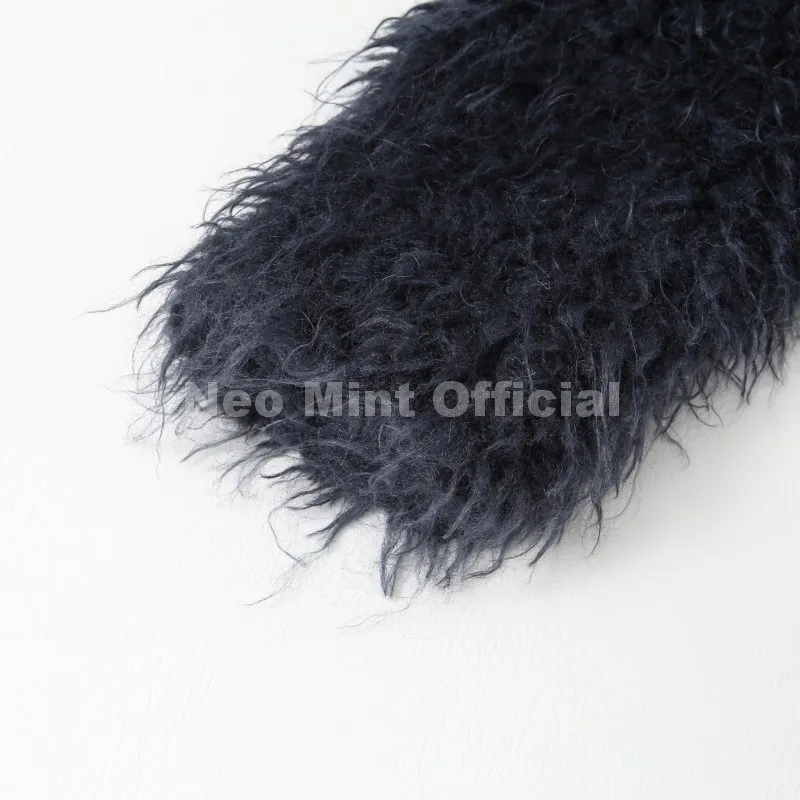 Neo Mint 2025 Winter Lulicore Fashion Brown Faux Fur Coat Women Chic Autumn Warm Fluffy Sheep Fur Jacket Big Fur Collar Overcoat