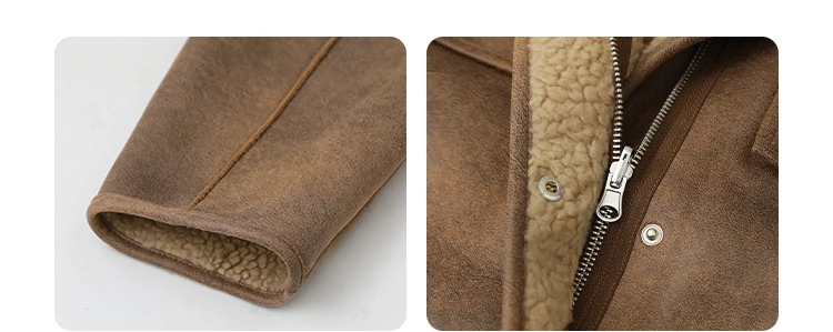 CHIC VEN Women's Jackets Thick Warm Solid Suede Reversible Jacket Motorcycle Outer Coat Loose Female Overcoat Winter Autumn 2023