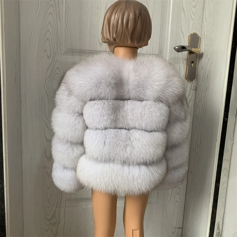 Children's Fox Fur Jacket Real Fox Fur Childs Fur Coat Suitable for Girls and Boys Aged 1-15 Years Old Kids Fur Coat Universal