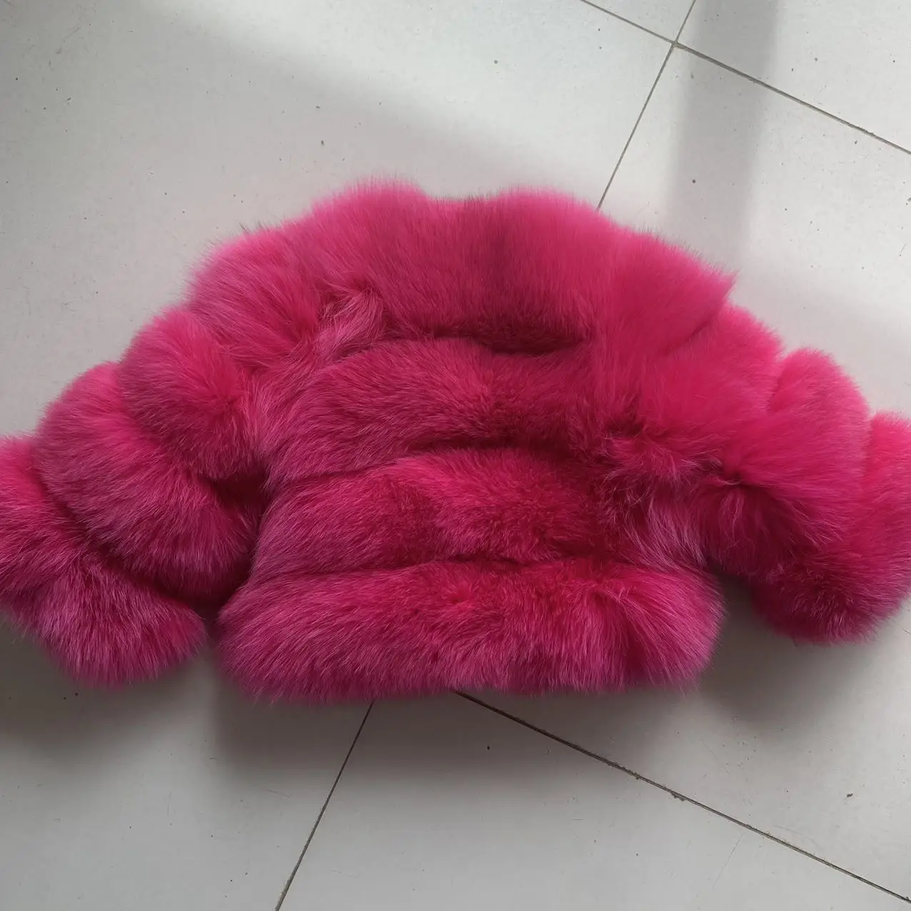 Children's Fox Fur Jacket Real Fox Fur Childs Fur Coat Suitable for Girls and Boys Aged 1-15 Years Old Kids Fur Coat Universal