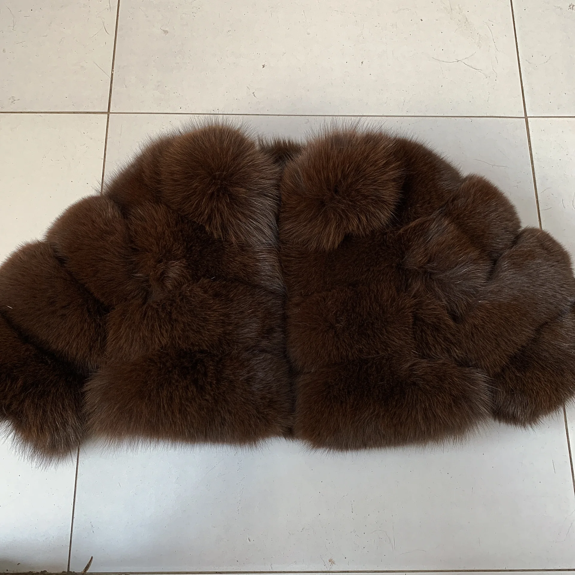 Children's Fox Fur Jacket Real Fox Fur Childs Fur Coat Suitable for Girls and Boys Aged 1-15 Years Old Kids Fur Coat Universal