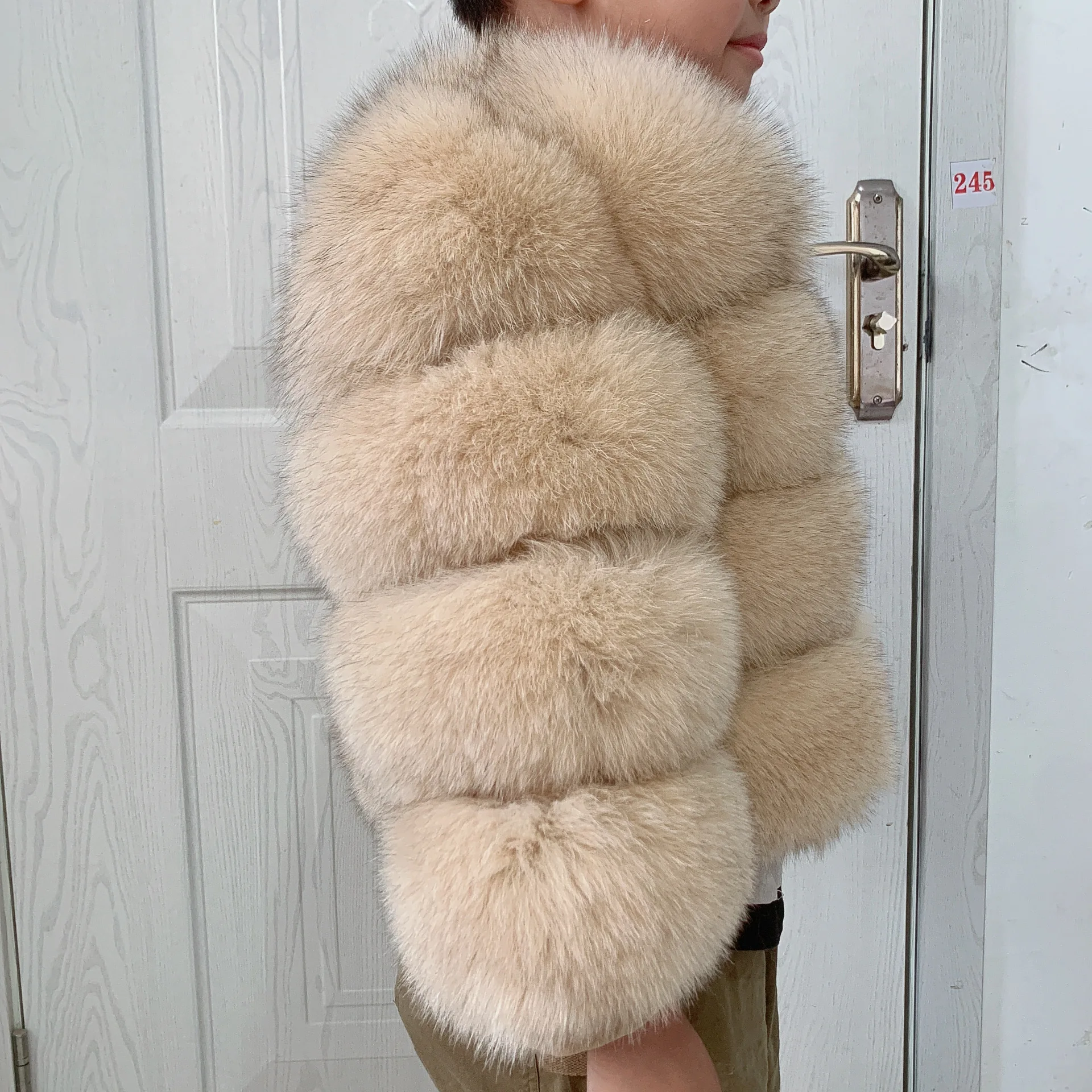 Children's Fox Fur Jacket Real Fox Fur Childs Fur Coat Suitable for Girls and Boys Aged 1-15 Years Old Kids Fur Coat Universal