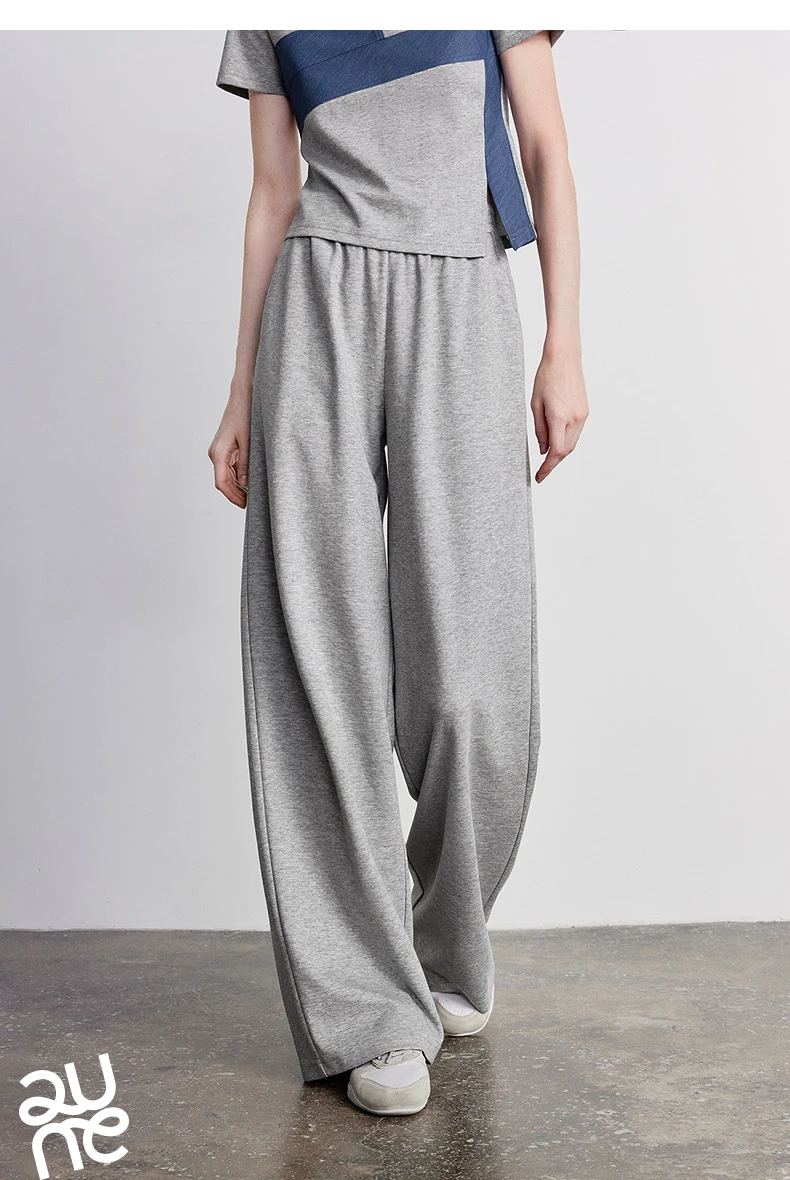 TOYOUTH Women Two Piece Set 2026 Summer New T-Shirt Wide Leg Pants Color Block Splicing Casual Sporty Trendy Outfits
