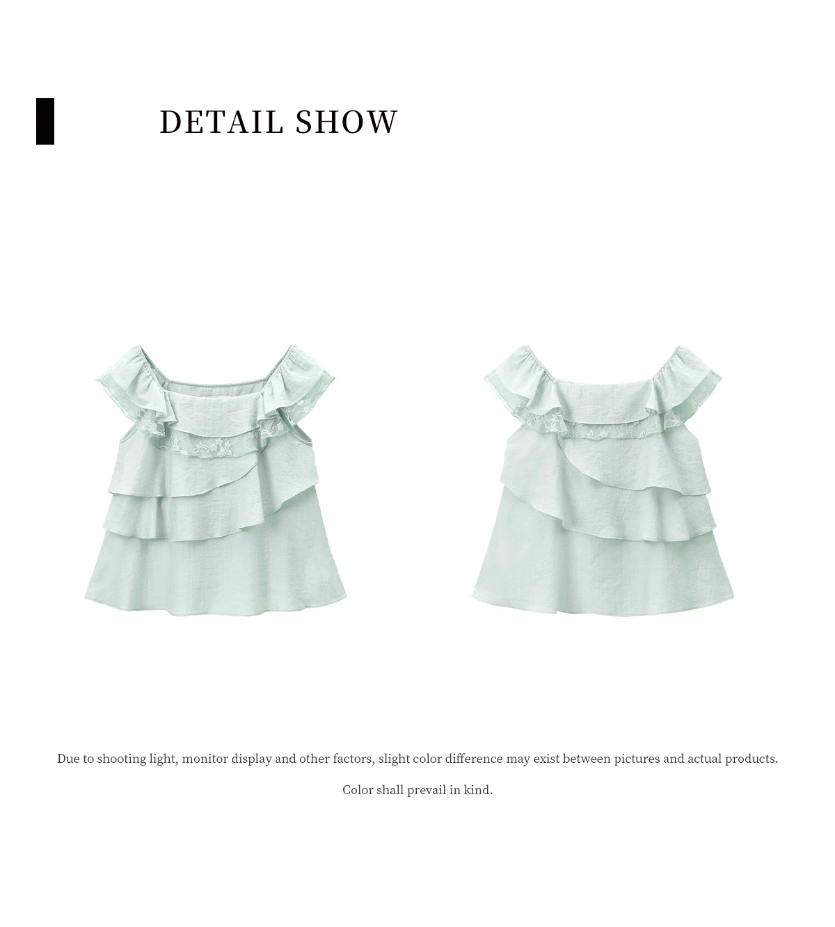 MISHOW Women's Sweet Square Neck Blouses 2026 Summer Lace Embroidery Irregular Ruffle Blouse Elegant Blend Fabric Top MXF29X2726