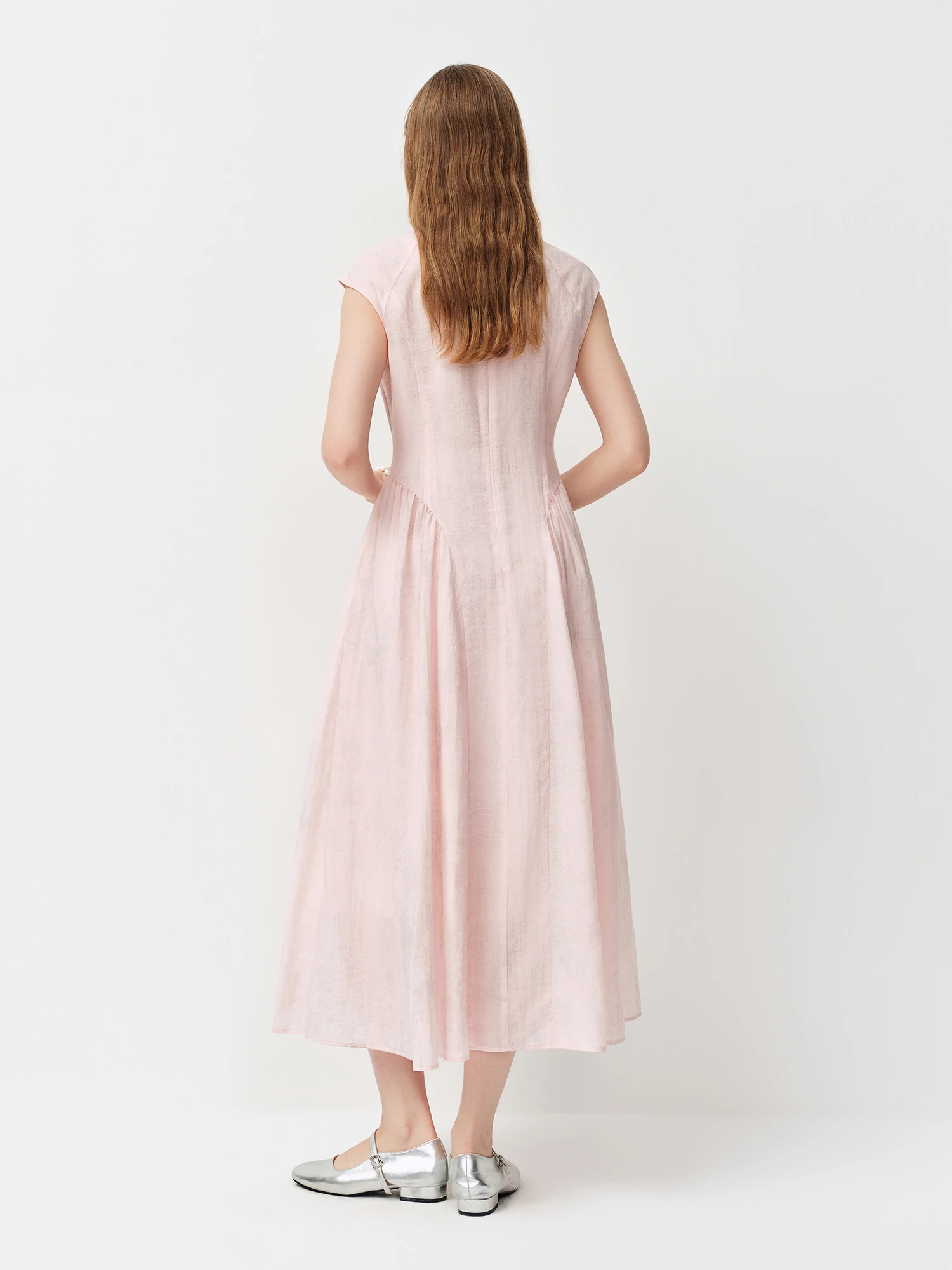 FSLE New Chinese Style Embroidery Slim-Fit Long Dress for Women 2026 Summer New Arrivals A-Line Waist-defining Skirt for Dates