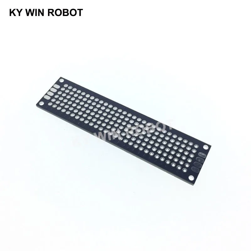 5pcs 2x8cm 20x80 mm Black Double Side Prototype PCB Universal Printed Circuit Board Protoboard For Arduino