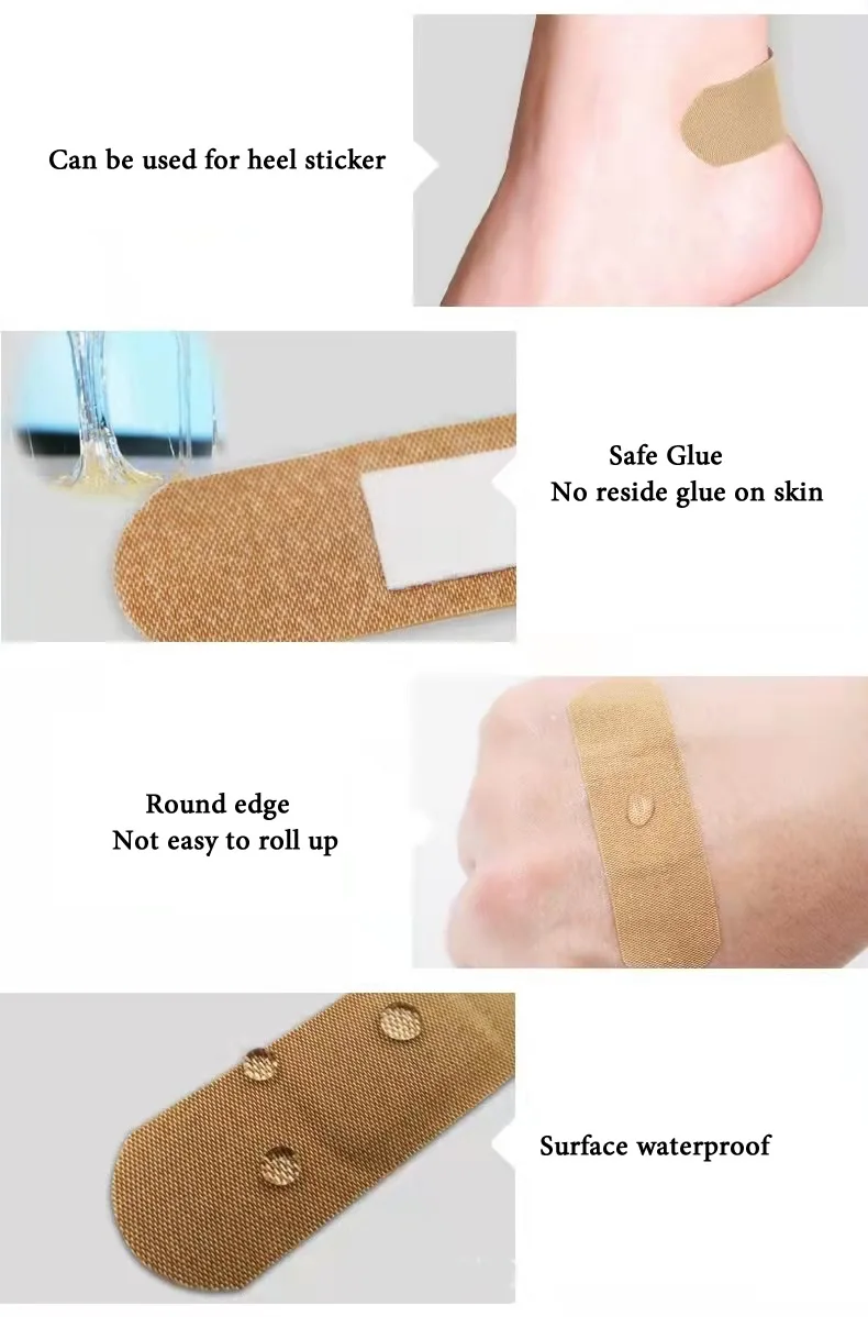 20/50/100Pcs Elastic Wound Adhesive Plaster Breathable Skin Medical Band-Aid First Aid Home Travel Outdoor Camp Emergency Kits