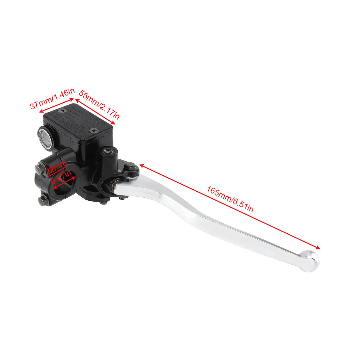22MM M8/M10 Motorcycle Upper Front Brake Clutch Master Cylinder CNC Clutch Pump Reservoir Pump Lever Left Right Fit for Honda