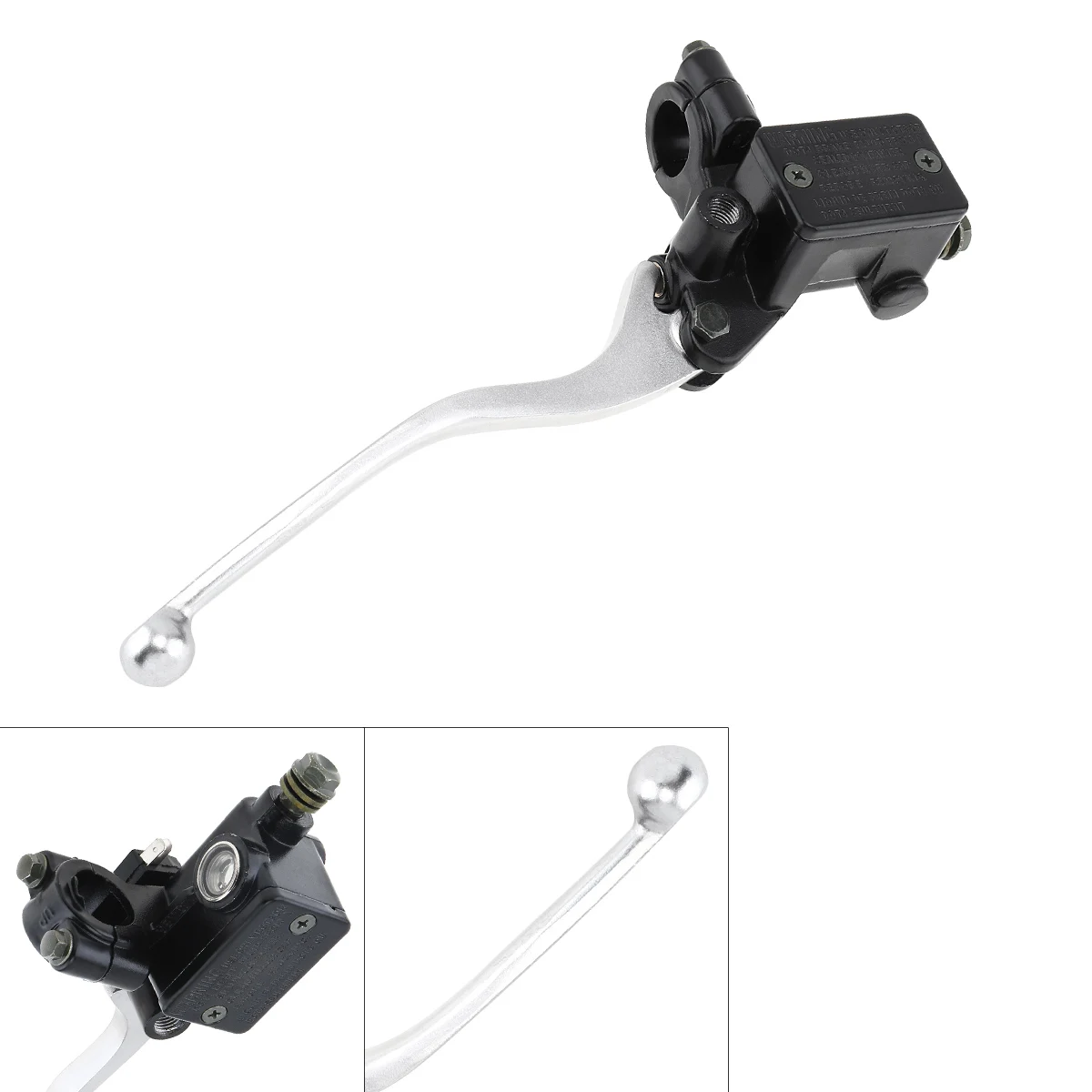 22MM M8/M10 Motorcycle Upper Front Brake Clutch Master Cylinder CNC Clutch Pump Reservoir Pump Lever Left Right Fit for Honda