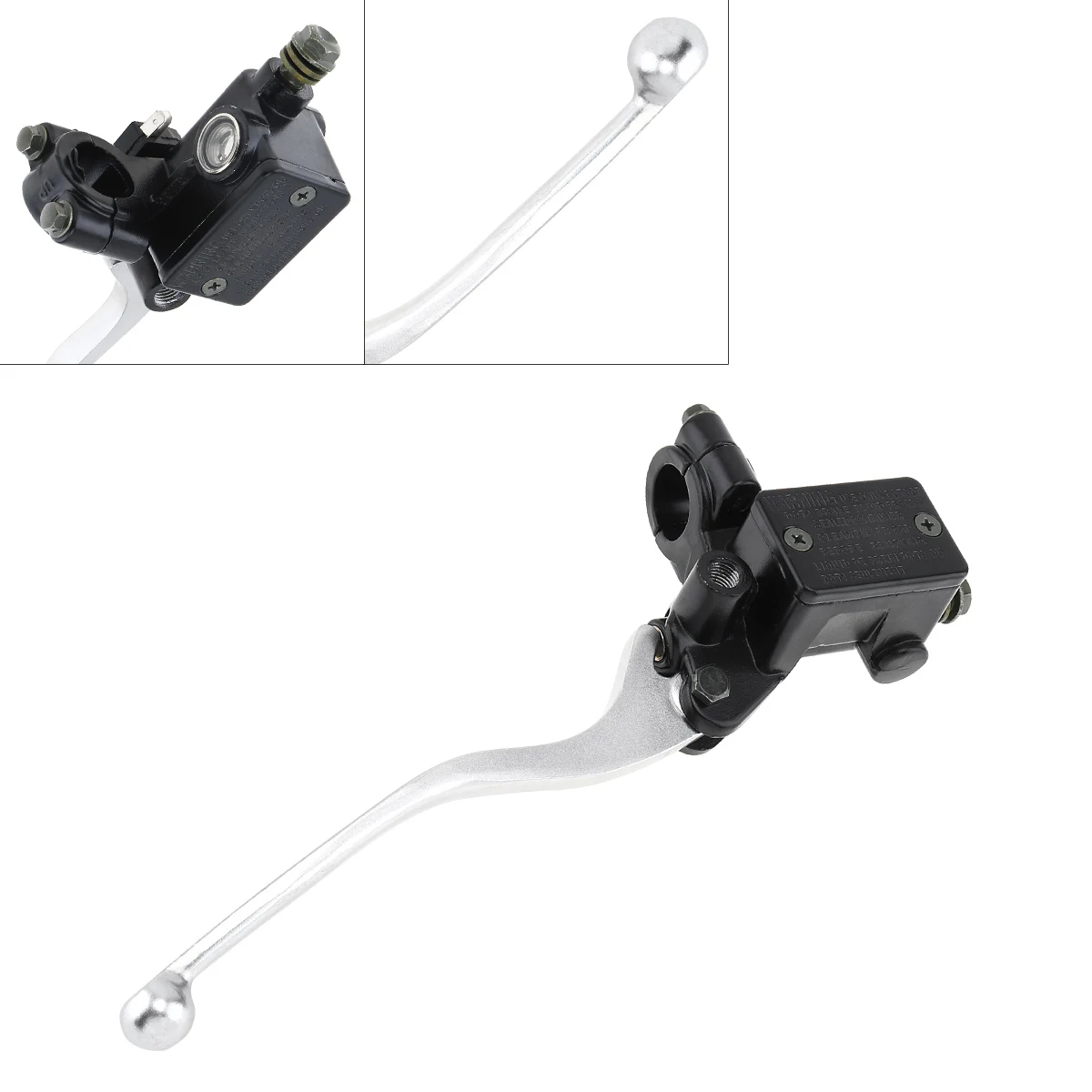 22MM M8/M10 Motorcycle Upper Front Brake Clutch Master Cylinder CNC Clutch Pump Reservoir Pump Lever Left Right Fit for Honda
