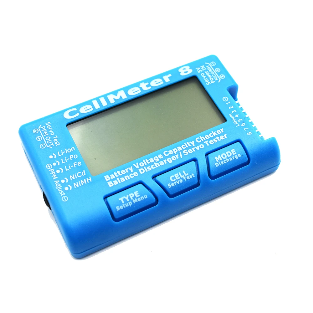 RC CellMeter 8 1-8S / Cellmeter 7 1-7S Battery Capacity Voltage Test Meter LiPo Li-Lon NiMH Meter 8 High Quality Wholesale