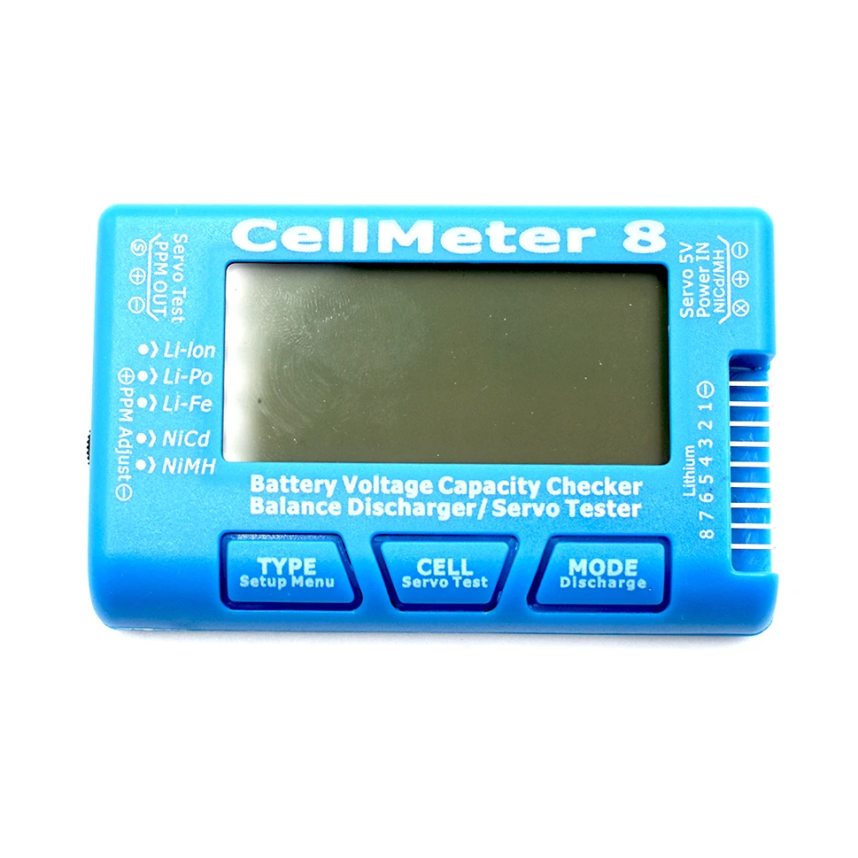 RC CellMeter 8 1-8S / Cellmeter 7 1-7S Battery Capacity Voltage Test Meter LiPo Li-Lon NiMH Meter 8 High Quality Wholesale