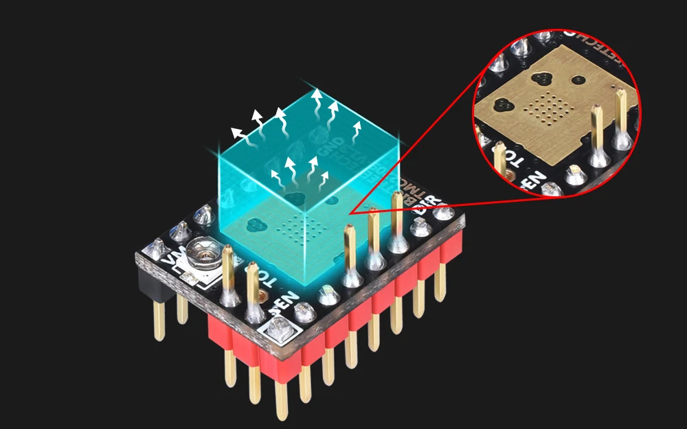 BIGTREETECH TMC2209 V1.3 Stepper Motor Driver UART VS TMC2208 TMC2130 3D Printer Parts For Octopus V1.1 SKR 2 Board Ender 3 V2
