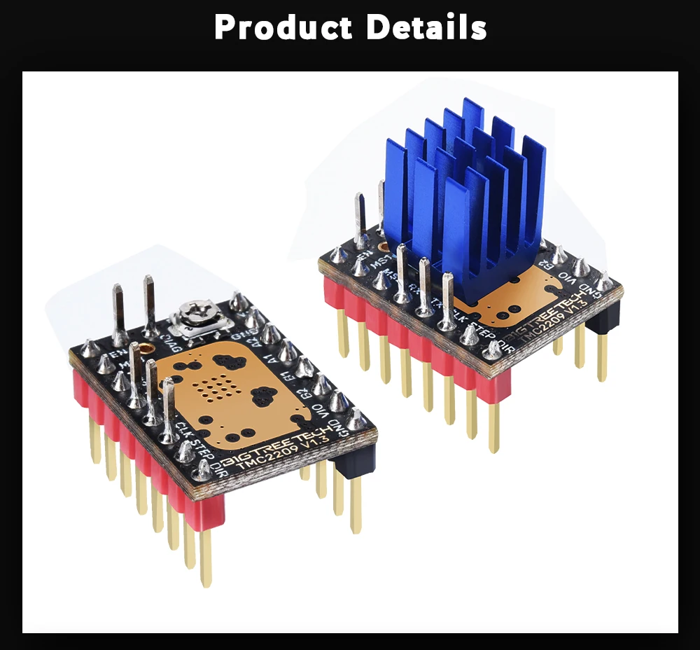 BIGTREETECH TMC2209 V1.3 Stepper Motor Driver UART VS TMC2208 TMC2130 3D Printer Parts For Octopus V1.1 SKR 2 Board Ender 3 V2